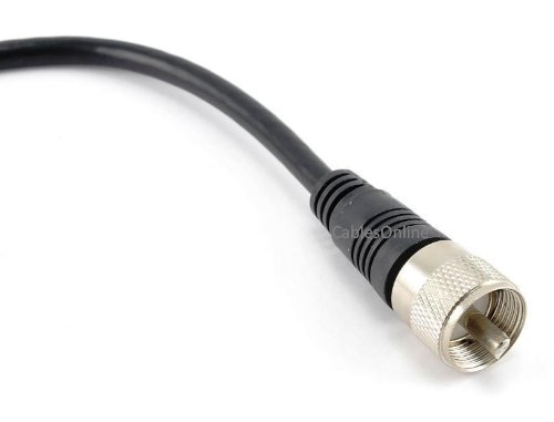 Cablesonline 4Ft Rg8X Coax Uhf (Pl259) Male To Bnc Male Plug 50 Ohm Antenna Ham Radio Cable (R-Ub004) #TOP2