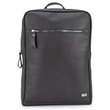 Mochila Executiva Slim Para Notebook Tablet Couro Legítimo (Preto)
