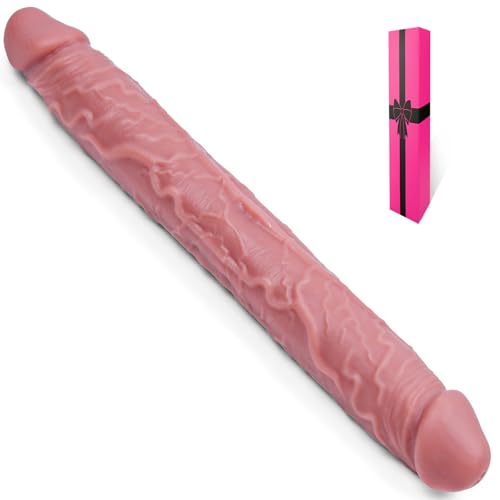 27,5*3,5 cm Double-Ended Dildo für Anal- und G-Punkt-Stimulation, realistischer Silikon-Double-Ended Dildo, großer langer Dildo für Frauen, mit Venen und Eichel,geeignet für Männer und lesbische Paare