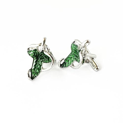 Classic Men Elven Leaf Cufflink for Women Men3