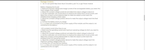 XL4016 DC 10A 300W Step Down Buck Converter 7-40V Input to 1.2-35V Output Power Module CC CV with Current Voltage Control Function