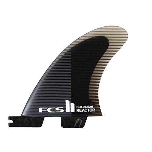 FCS II Reactor PC Quad Rear Fins Charcoal/Black Medium
