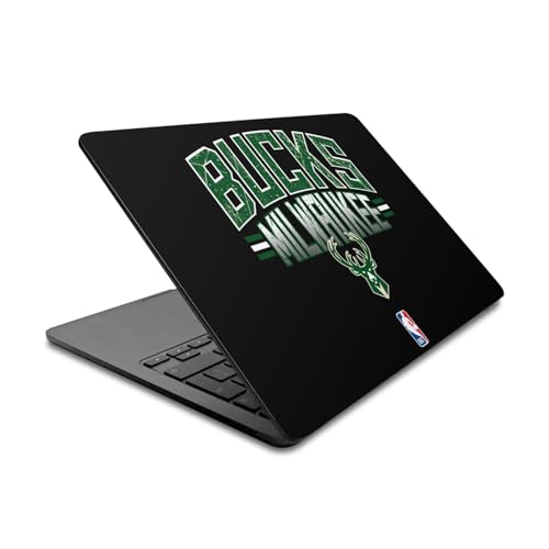 Autocollant compatible MacBook Air 13.6 A2681 vinyle noir NBA Bucks