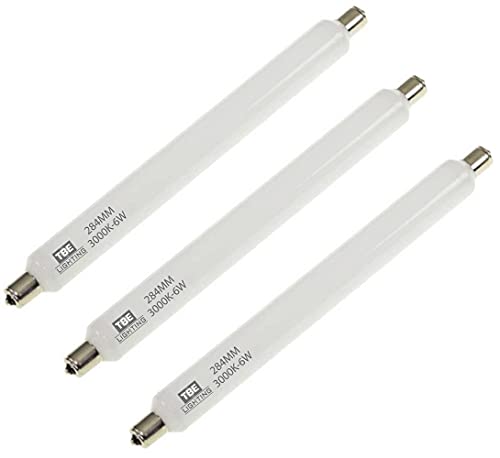 Ampoule LED S15s 6W tube 284mm TBE Lighting pour miroir lot de 3