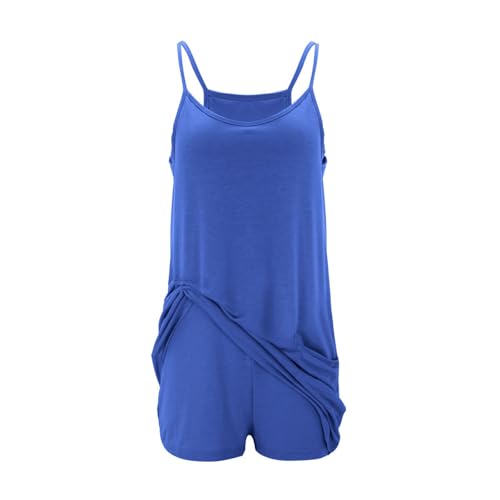 Cute Athletic Dress for Girls Tennis Dress with Shorts Sleeveless Spaghetti Strap Casual Mini Golf Dresses Pockets4