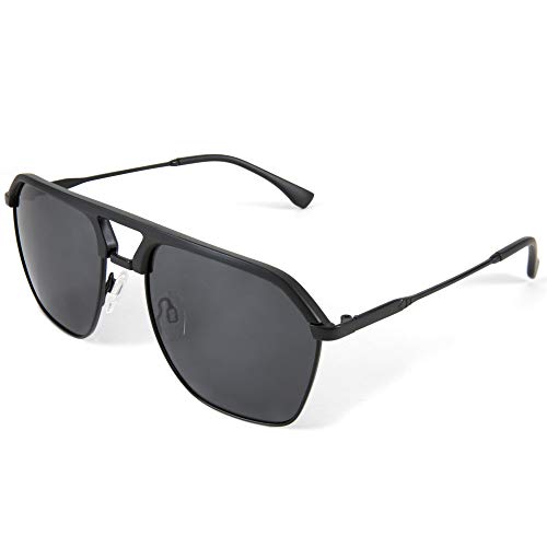 FEISEDY Polarized Sunglasses UV400 Protection Square Frame Lightweight Eyewear for Men B26993