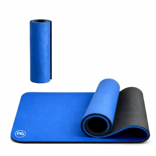 Image of Btag Premium TPE Yoga Mat for Women & Men | Anti-Slip Exercise & Gym Mat for Home Workouts | Lightweight & Durable | 6 mm (Blue)