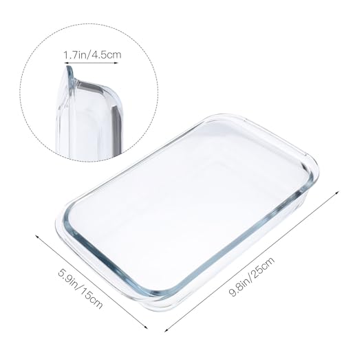 Plato de horno rectangular transparente para servir lasañas familiares directo a la mesa 3