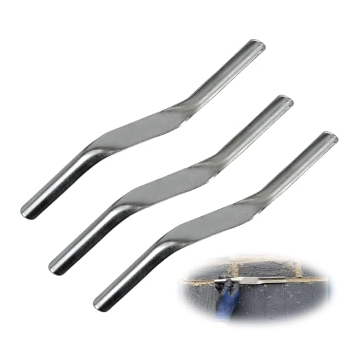 Brick Jointer Tool [Pack of 3] Double End Mortar Finishing Tool for Builders and Bricklayers，Brick Jointer Pointing Tool，Pointing Trowel，1/2 inch x 5/8 inch