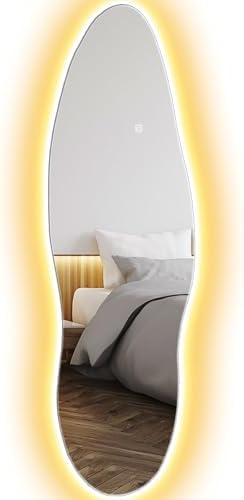 HOMCOM Espejo de Cuerpo Entero con Luces LED 120x40 cm Espejo de ...