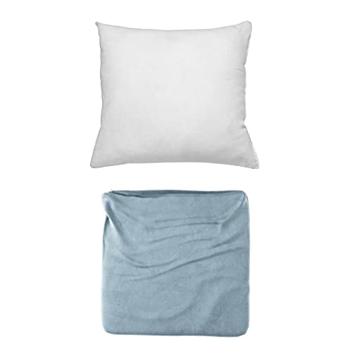Cojines Sofa con Relleno Incluido Pack de Cojin + Funda de 50x50 en Color Zafiro/Cojines Decorativos para Sofa, Cama, Salon/Fundas de Terciopelo Elegantes para la decoración del hogar