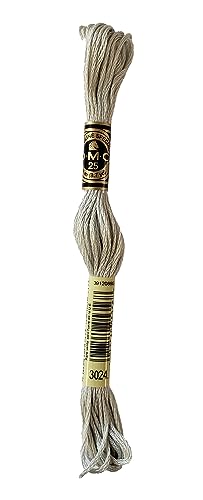 Image of DMC 6-Strand Embroidery Cotton 8.7yd - Very Light Brown Grey - 117-302 - Bundle of 3 Skeins4