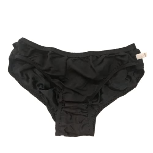 Mens Panties 100% Silk Satin Briefs Pure Mulberry Silk Basic Underwear Sexy Soft Thongs Bikini3