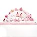 JOYOYO 54 Pieces Baby Girls Hair Accessories Set,Fully Lined Baby Bow Hair Clips Hair Ties Ponytail Holders for Kids Toddlers- Gift Box for Christmas New Year Festival