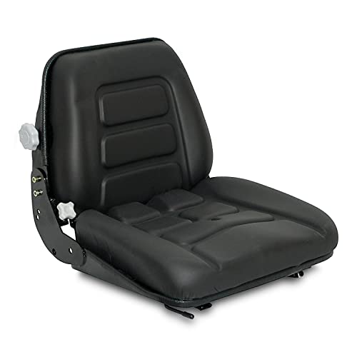 Asiento con suspensión util para tractor, carretilla elevadoras, cortacespet - Asiento Ajustable con Suspensión y Regulación de Peso, Ideal para Máquinas Industriales, Forklifts y Tractores