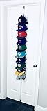 The Clip Hanger Hat Hats Baseball Cap Caps Rack Organizer Organizers Up to 20 Hats Any Size, Style, or Shape! Door, Wall, or Closet Organize Anything. Hanging from a Hanger or Hang from Ceiling