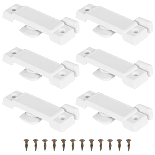 6 Pcs Window Sash Locks, Window Latch Replacement, Window Locks with Screws for Double-Hung Windows...
