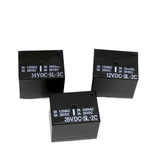 Relé de 5V 12V 24V SRE-05VDC-SL-2C miniatura de 3A para circuitos impresos PCB