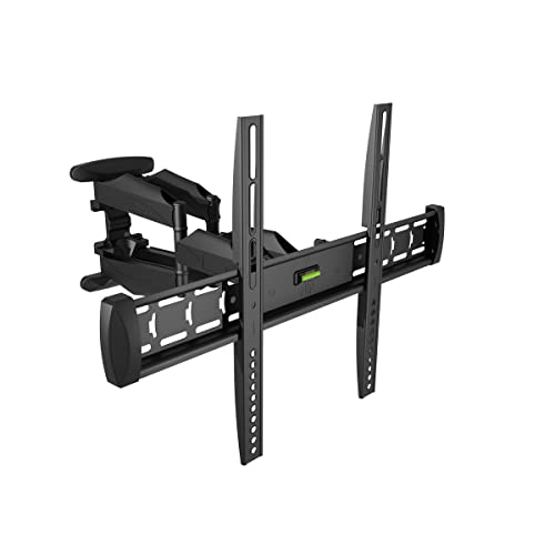 DCU Tecnologic | Soporte TV Full Motion Orientable con 3 Brazos | Soporte TV para Pantallas de 32''-70'' | VESA Máx. 600x400 mm | Peso Máx. de Carga 45kg | Instalación Rápida y Fácil | Color Negro