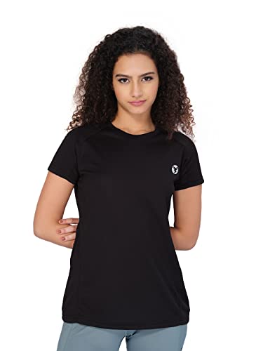 Image of TECHNOSPORT Women's 100% Polyester Regular Fit T-Shirt