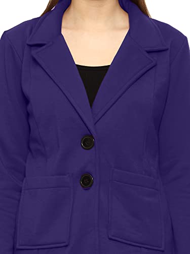 Image of ROARERS WOMEN REGULAR LENGTH POLY FLEECE SOLID COAT