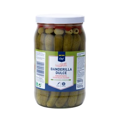 Chef Banderillas Dulces y Picantes – La Mezcla Perfecta para Tus Aperitivos (1 Frasco 1000 gne (1800 g), DULCES ENTERAS)