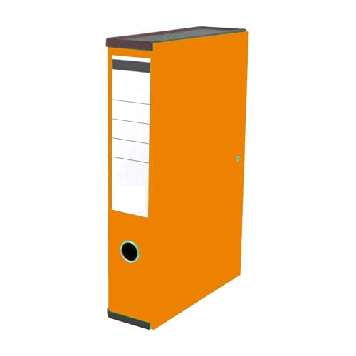 Strong Premium Quality Linen Box Files A4 Foolscap Size By Nobel (Orange)