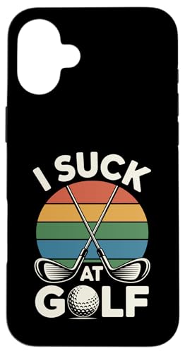 I Suck At Golf Loser Dad ȃW[N St X}zP[X iPhone 16 Plus p