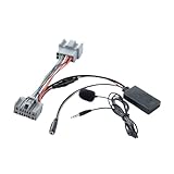 Car Bluetooth 5.0 Wireless Phone Call Handsfree AUX In Adapter Compatible With VOlVO C30 S40 V40 V50 S60 S70 C70 V70 XC70 S80 XC90 With Mic
