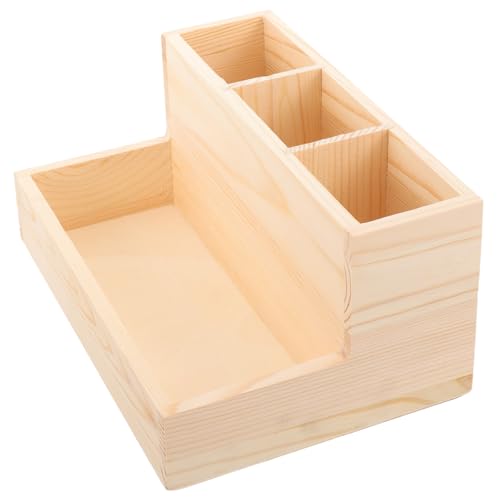 Organisateur de maquillage en bois pour stopper le désordre des pinceaux