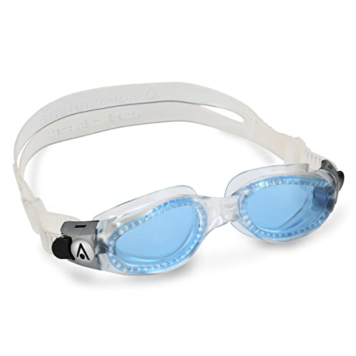 Aquasphere Kaiman Compact - Pool goggles Swimming goggles for adults and teenagers adapted to small face UV protection silicone seal 180 vision anti-fog and anti-leak lenses vision