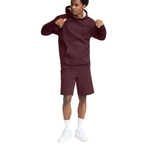 Champion Men's Pullover Fleece Hoodie, Midweight, C Logo (Reg. Or Big & Tall)