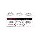 Paulmann 92480 Einbauleuchte Choose Spot starr max. 3x10W Deckeneinbaustrahler Weiß matt Einbaulampe ohne Leuchtmittel Alu