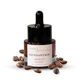Astaxanthin Under Eye Serum with EMU oil - 0.67 fl. oz./ 20 mL | Emu oil serum | Powerful antioxidant astaxanthin | Sea Buckthorn, Squalane, Aloe Vera, Coffee |Preservative free | 100% Natural