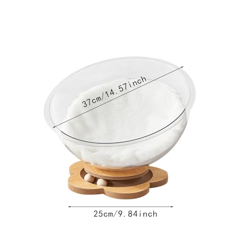 Lit pour chat capsule spatiale transparent accessoire lavable - 4