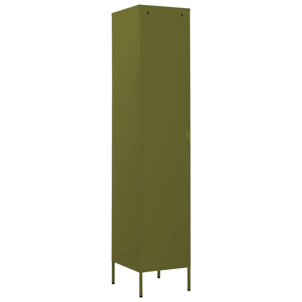 Armario taquilla de Acero Verde Oliva 35x46x180 cm