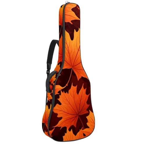 Sac pour guitare feuilles d'érable étui grand format multicolore et étanche