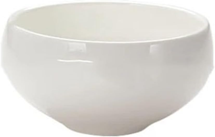 Japanese Ceramic Rice Bowl Small Drum Shaped Household Soup Pures White Porcelain Tableware