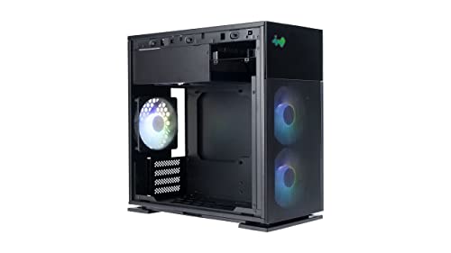 Gabinete para PC InWin 327 Micro ATX para juegos con 3 ventiladores ARGB Luna AL120 miniatura 1