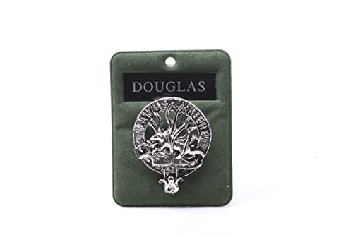 Clan Douglas Scottish Crest Badge Brooch Pin for Clothes Costume Gift Souvenir