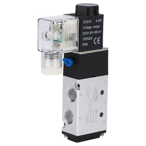 Électrovanne pneumatique 5 voies 4V210-08 à inversion rapide DC24V double tête