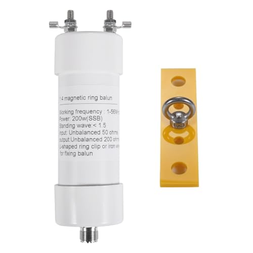 Balun 1:4 200W convertidor de impedancia de antena Windom HF de 50 a 200 Ω