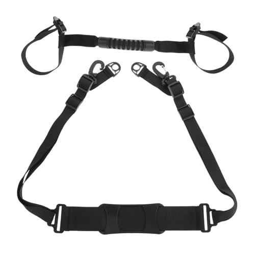 Sangle de transport pour trottinette électrique et vélo d'équilibre noir avec poignée
