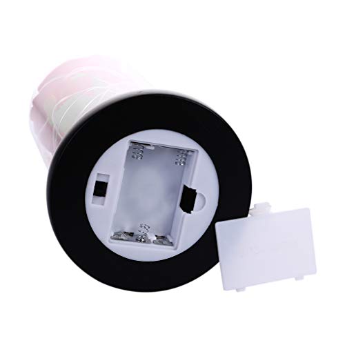 XIANGMENG Lâmpada decorativa de cúpula de vidro rosa artificial com fita de LED, luz noturna de LED