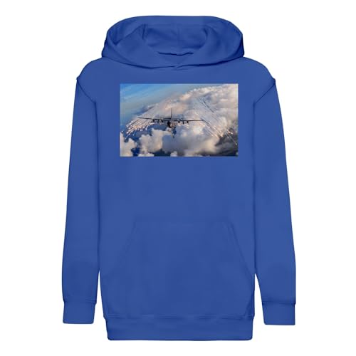 Sweat à capuche enfant avion militaire : un pull premium résistant pour l'école