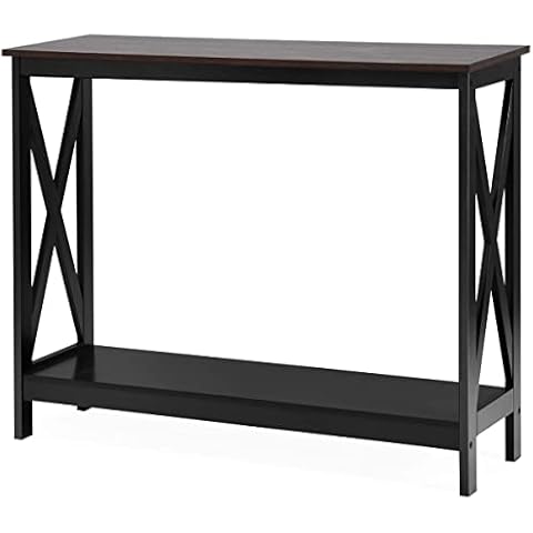 LIFEZEAL Mesa de Consola recibidor con 2 estantes abiertos Cover