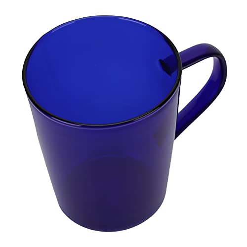 Tazze da 380 Ml Tazza da Latte in Vetro Borosilicato Ad Alta Temperatura Tazza in Vetro Facile da Pulire per Cucine, Hotel, Caffetterie(Blu)