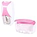 Produktbild Supvox Zahnbürstenhalter und Zahnpastaspender Set Saug Wandmontage Badezimmer Halterung (Rosa)