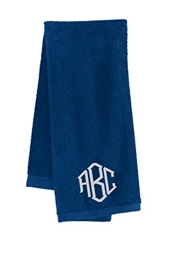 Printualist Personalized Fitness Towel (16"x26", 14"x32") - Add Your Embroidered Name, Monogram or Logo - Custom Gym Hand Towels for Workout, Yoga, Golf, Tennis, Camping