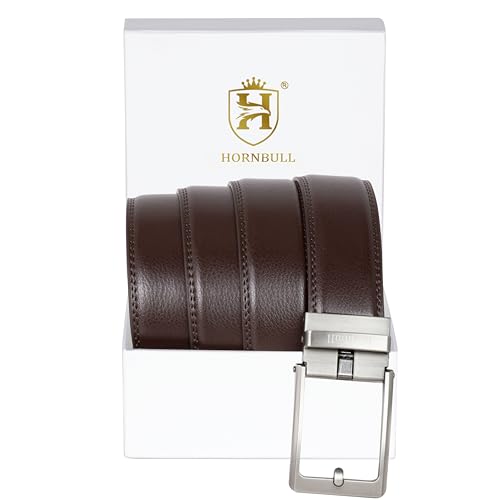 Image of HORNBULL Smith Leather Belt for Men | Mens Belt Autolock | Formal and Casual Leather Belt for Men